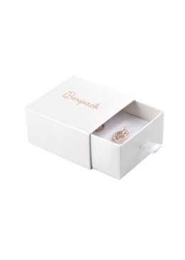 Caja de cartón para pendientes y colgante color blanco 73X70X40 mm SG-2-B-B