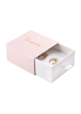 Caja de cartón para pendientes y colgante color rosa 73X70X40 mm SG-2-RS-B