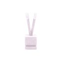 Présentoir à boucles d’oreilles 45 x 45 x 160 mm CD-P221 - microfibre Lilas clair MF-97