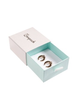 Caja de cartón para pendientes y colgante color blanco 73X70X40 mm SG-2-B-AQ