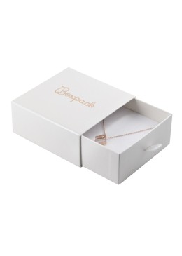 Caja de cartón para colgante y pendientes color blanco 90X87X40 mm SG-3-B-B