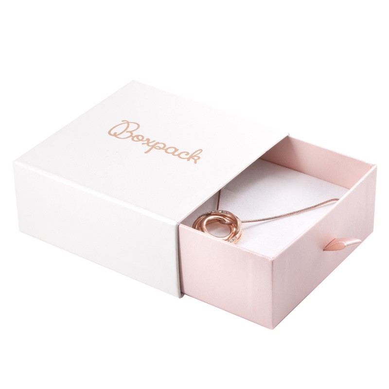 Caja de cartón para colgante y pendientes color blanco 90X87X40 mm SG-3-B-RS