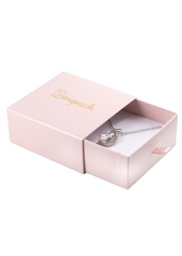 Caja de cartón para colgante y pendientes color rosa 90X87X40 mm SG-3-RS-RS