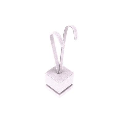 Présentoir à boucles d’oreilles 45 x 45 x 185 mm CD-P222 - microfibre Lilas clair MF-97