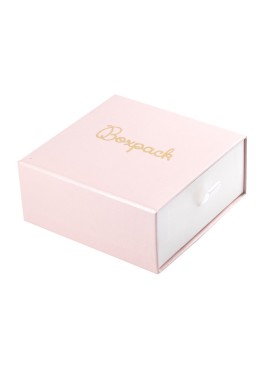 Caja de cartón para colgante y pendientes color rosa 90X87X40 mm SG-3-RS-B