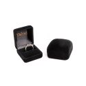 Estuche flocado negro para anillo 49x55x41 mm. V-1-S