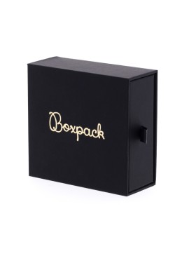 Caja de cartón para colgante y pendientes color negro 90x87x39 mm PB-3-N