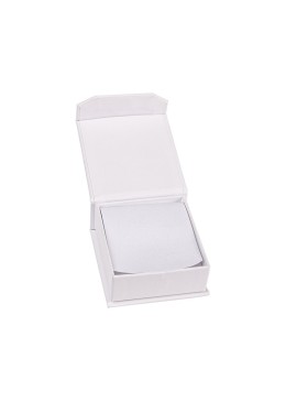Caja de cartón para pendientes o conjunto color blanco 65X72X31 mm MC-2-B