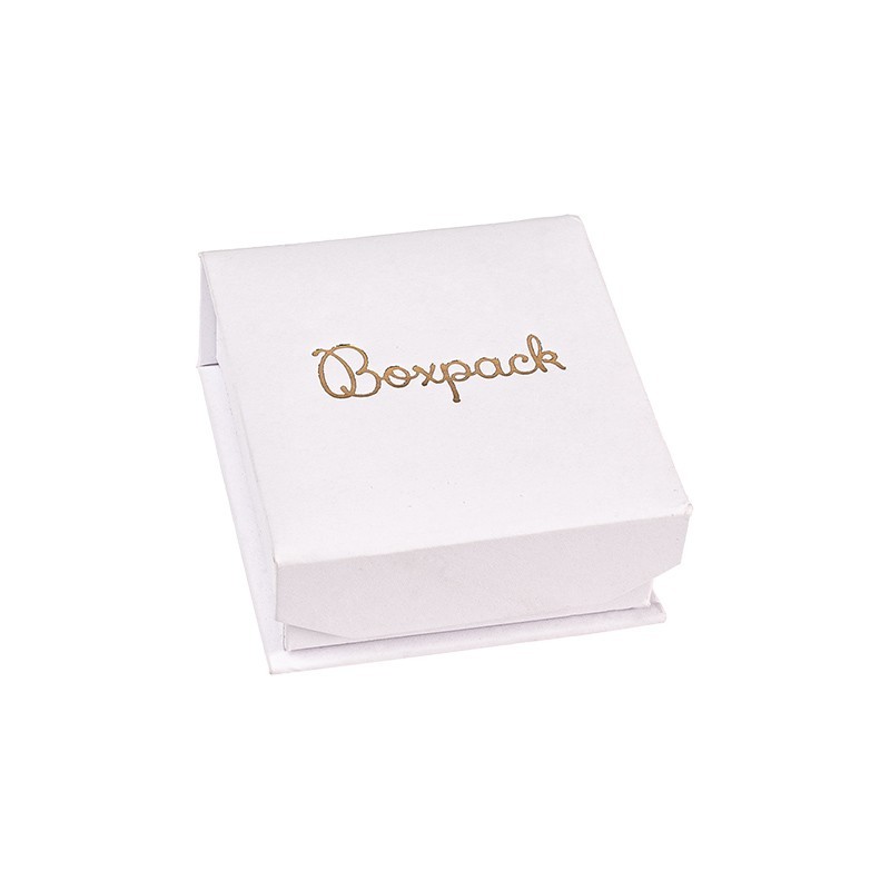 Caja de cartón para pendientes o conjunto color blanco 65X72X31 mm MC-2-B