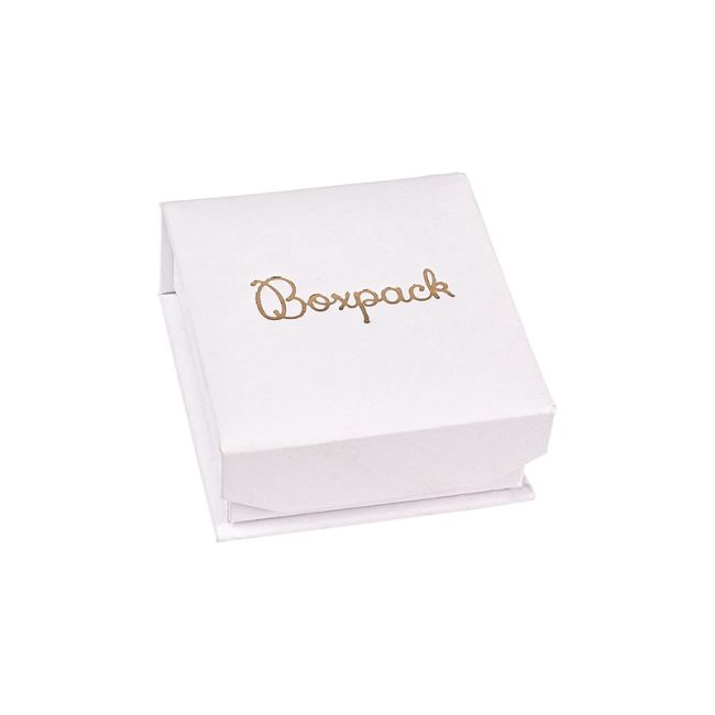 Écrin en carton pour boucles d’oreilles ou parure, blanc 65 x 72 x 31 mm MC-2-B