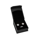 Astuccio in cartone nero con chiusura magnetica per orecchini o parure 65 x 72 x 31 mm MC-2-N
