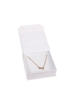 Caja de cartón para colgante o conjunto color blanco 86X83X34 mm MC-3-B