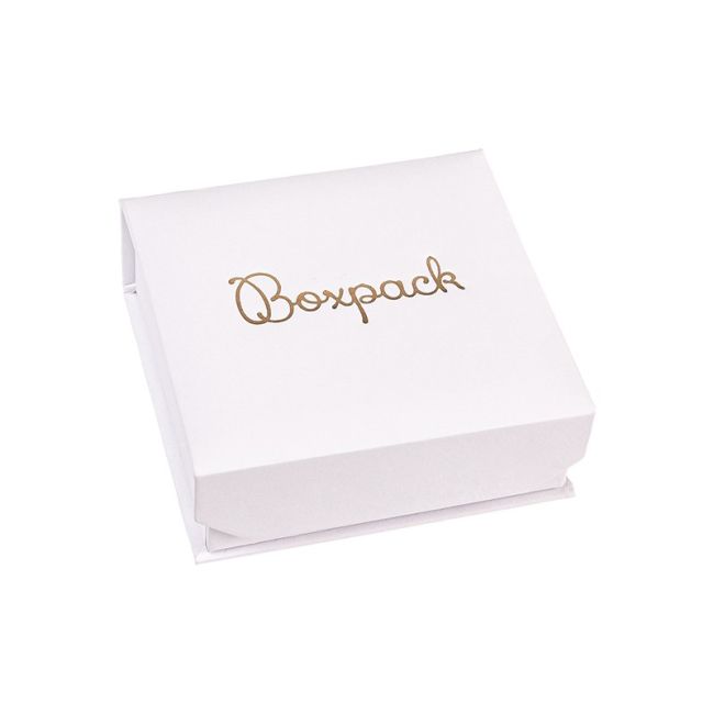 Caja de cartón para colgante o conjunto color blanco 86X83X34 mm MC-3-B