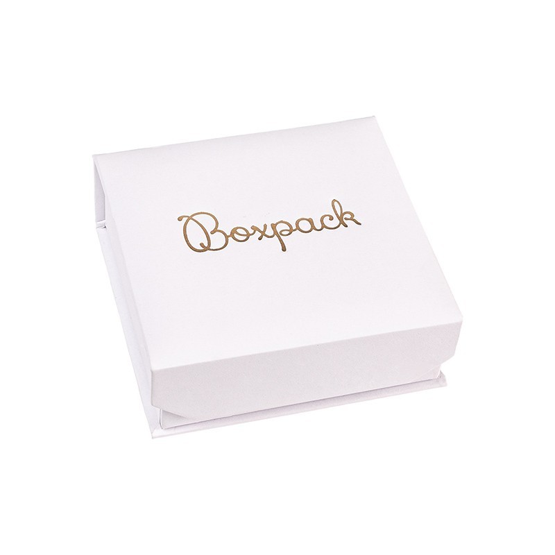 Caja de cartón para colgante o conjunto color blanco 86X83X34 mm MC-3-B
