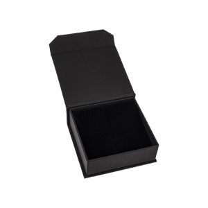 Magnetic cardboard pendant or jewelry set box, black 86 x 83 x 34 mm MC-3-N