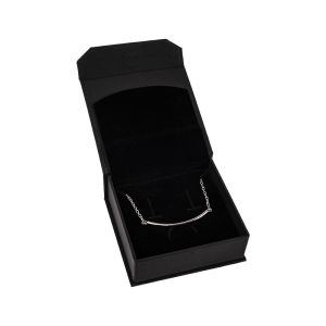 Schwarze Magnetschachtel aus Karton für Anhänger oder Schmucksets 86 x 83 x 34 mm MC-3-N