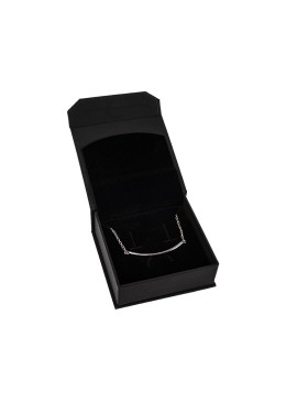 Caja de cartón con imán para colgante o conjunto color negro 86X83X34 mm MC-3-N