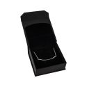 Caja de cartón con imán para colgante o conjunto color negro 86X83X34 mm MC-3-N