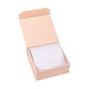 Caja de cartón con imán para colgante o conjunto color rosa cuarzo 86X83X34 mm MC-3-RC