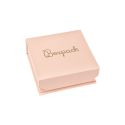 Caja de cartón con imán para colgante o conjunto color rosa cuarzo 86X83X34 mm MC-3-RC