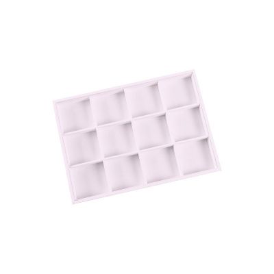 Vassoio espositivo 315 x 225 x 30 mm CD-BJ-12-H - microfibra Lilla chiaro MF-97