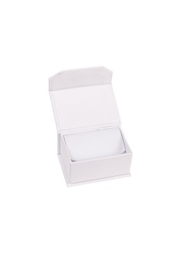Caja de cartón para alianzas o pendientes color blanco 68X47X35 mm MC-4-B