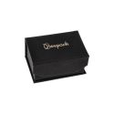 Astuccio in cartone nero con chiusura magnetica per fede o orecchini 86 x 83 x 34 mm MC-4-N