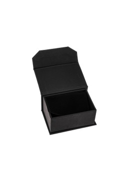 Caja de cartón con imán para alianzas o pendientes color negro 68X47X35 mm MC-4-N