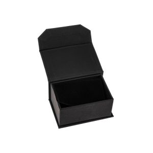 Magnetic cardboard wedding ring or earring box, black 68 x 47 x 35 mm MC-4-N