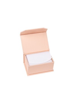 Caja de cartón con imán para alianzas o pendientes color rosa cuarzo 68X47X35 mm MC-4-RC