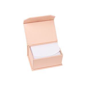 Caja de cartón con imán para alianzas o pendientes color rosa cuarzo 68X47X35 mm MC-4-RC