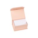 Caja de cartón con imán para alianzas o pendientes color rosa cuarzo 68X47X35 mm MC-4-RC