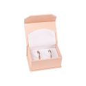 Caja de cartón con imán para alianzas o pendientes color rosa cuarzo 68X47X35 mm MC-4-RC