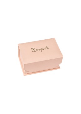 Caja de cartón con imán para alianzas o pendientes color rosa cuarzo 68X47X35 mm MC-4-RC