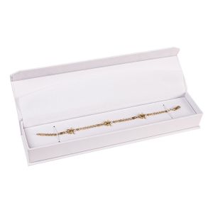 Caja de cartón para pulsera color blanco 227X52X30 mm MC-5-B