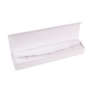 Caja de cartón para pulsera color blanco 227X52X30 mm MC-5-B