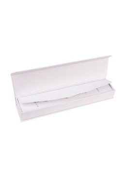 Caja de cartón para pulsera color blanco 227X52X30 mm MC-5-B