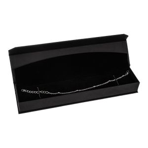 Astuccio in cartone nero con chiusura magnetica per bracciale 227 x 52 x 30 mm MC-5-N