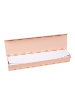 Caja de cartón con imán para pulsera color rosa cuarzo 227X52X30 mm MC-5-RC