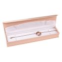 Magnetisch kartonnen sieradendoosje voor armband, rozenkwarts 227 x 52 x 30 mm MC-5-RC