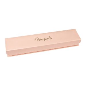 Astuccio in cartone rosa quarzo con chiusura magnetica per bracciale 227 x 52 x 30 mm MC-5-RC