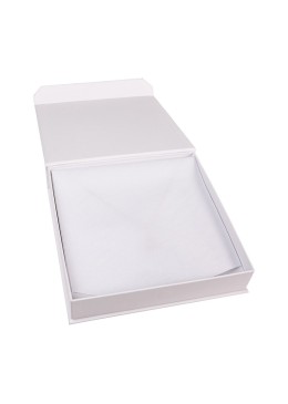Caja de cartón para collar o conjunto color blanco 165X167X38 mm MC-6-B