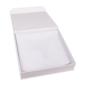 Weiße Schachtel aus Karton für Halsketten oder Schmucksets 165 x 167 x 38 mm MC-6-B