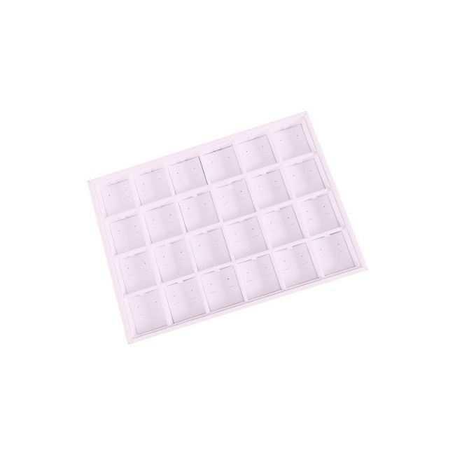 Vassoio espositivo 315 x 225 x 30 mm CD-BJ-24-PO - microfibra Lilla chiaro MF-97