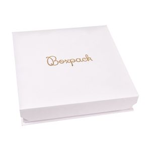 Caja de cartón para collar o conjunto color blanco 165X167X38 mm MC-6-B