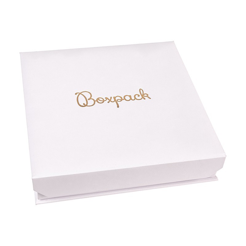 Caja de cartón para collar o conjunto color blanco 165X167X38 mm MC-6-B