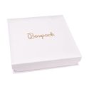 Cardboard necklace or jewelry set box, white 165 x 167 x 38 mm MC-6-B