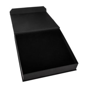 Caixa em cartão com íman para colar ou conjunto, preta 165 x 167 x 38 mm MC-6-N