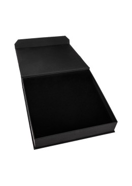 Caja de cartón con imán para collar o conjunto color negro 165X167X38 mm MC-6-N