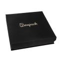 Caja de cartón con imán para collar o conjunto color negro 165X167X38 mm MC-6-N